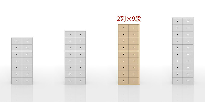 DVD引き出し収納 18杯(2列×9段)