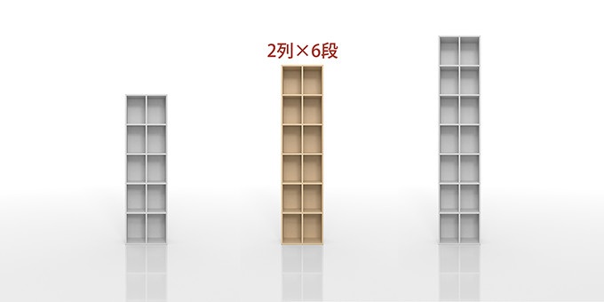 DVD収納棚 2列×6段(12コマ)